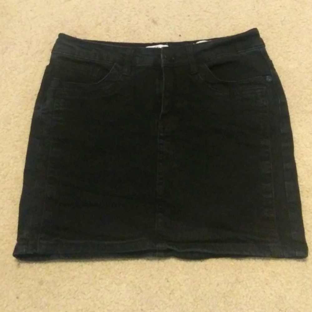 Cotton On Black Denim Mini skirt
